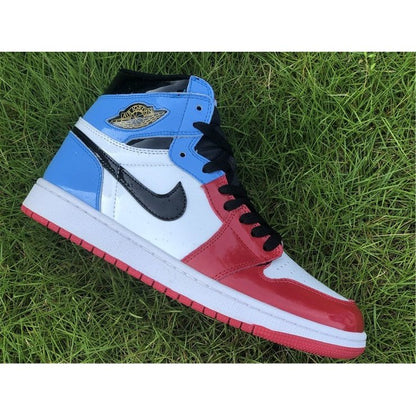 JORDAN 1 Retro High - Fearless Unc Chicago Sneakers - Black Unisex Streetwear Limited Edition