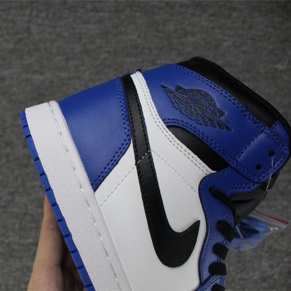 JORDAN 1 Retro High - Game Royal Sneakers - Black Unisex Streetwear Limited Edition