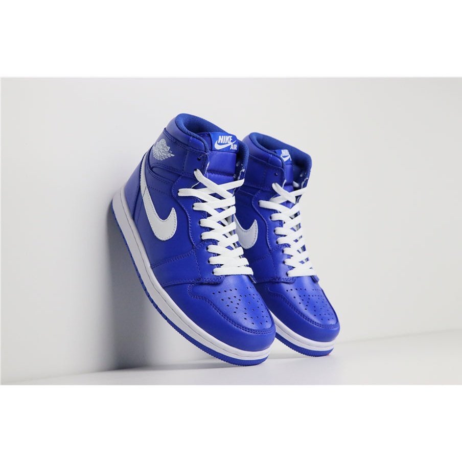 JORDAN 1 Retro High - Hyper Royal Sneakers - Black Unisex Streetwear Limited Edition