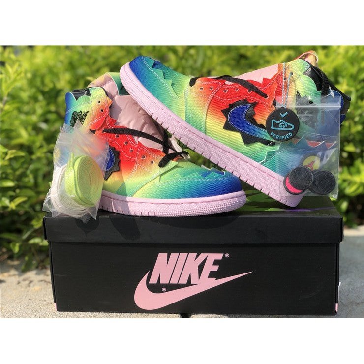 JORDAN 1 Retro High - J Balvin Sneakers - Black Unisex Streetwear Limited Edition