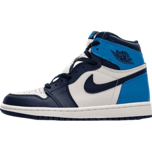 JORDAN 1 Retro High - Obsidian Unc Sneakers - Black Unisex Streetwear Limited Edition