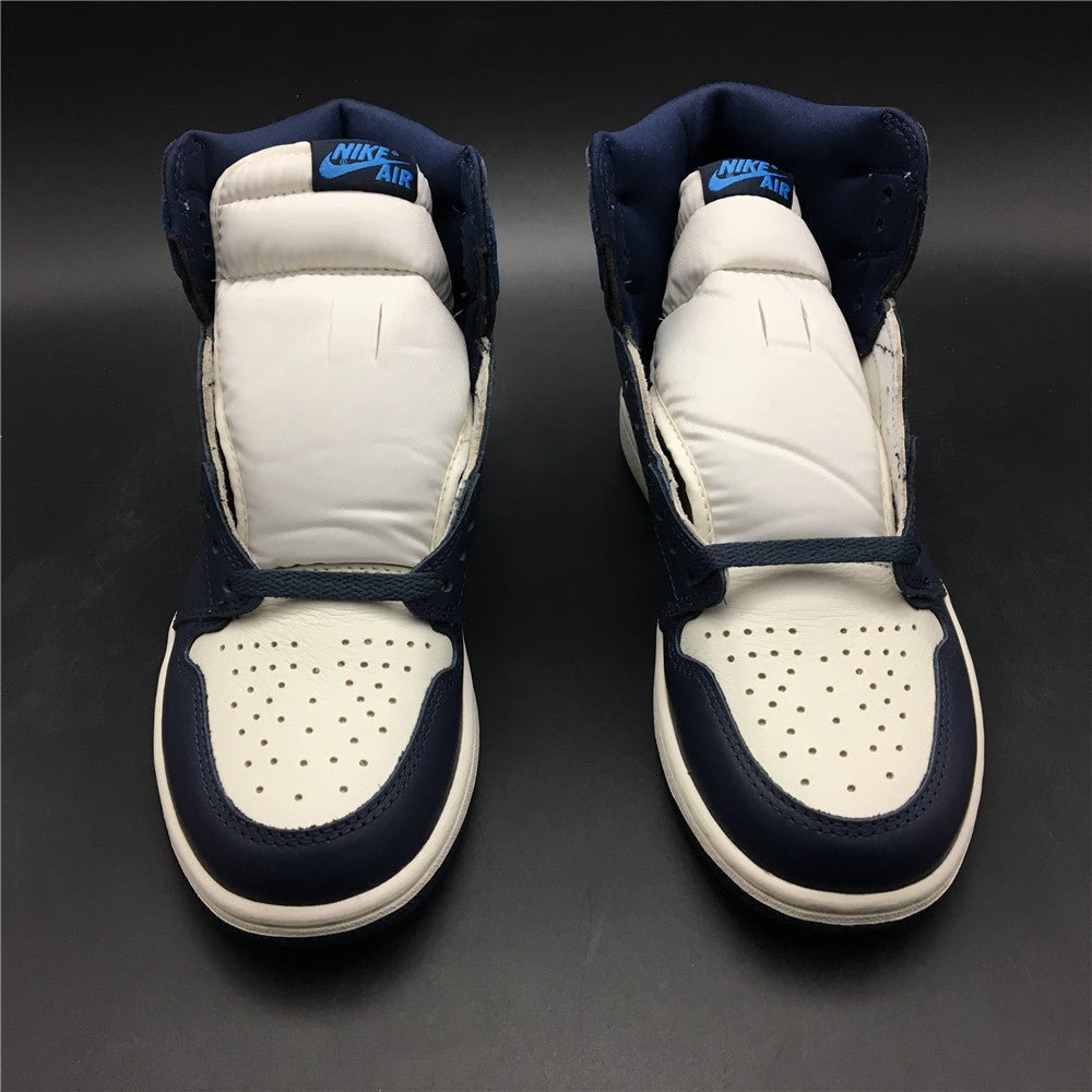 JORDAN 1 Retro High - Obsidian Unc Sneakers - Black Unisex Streetwear Limited Edition
