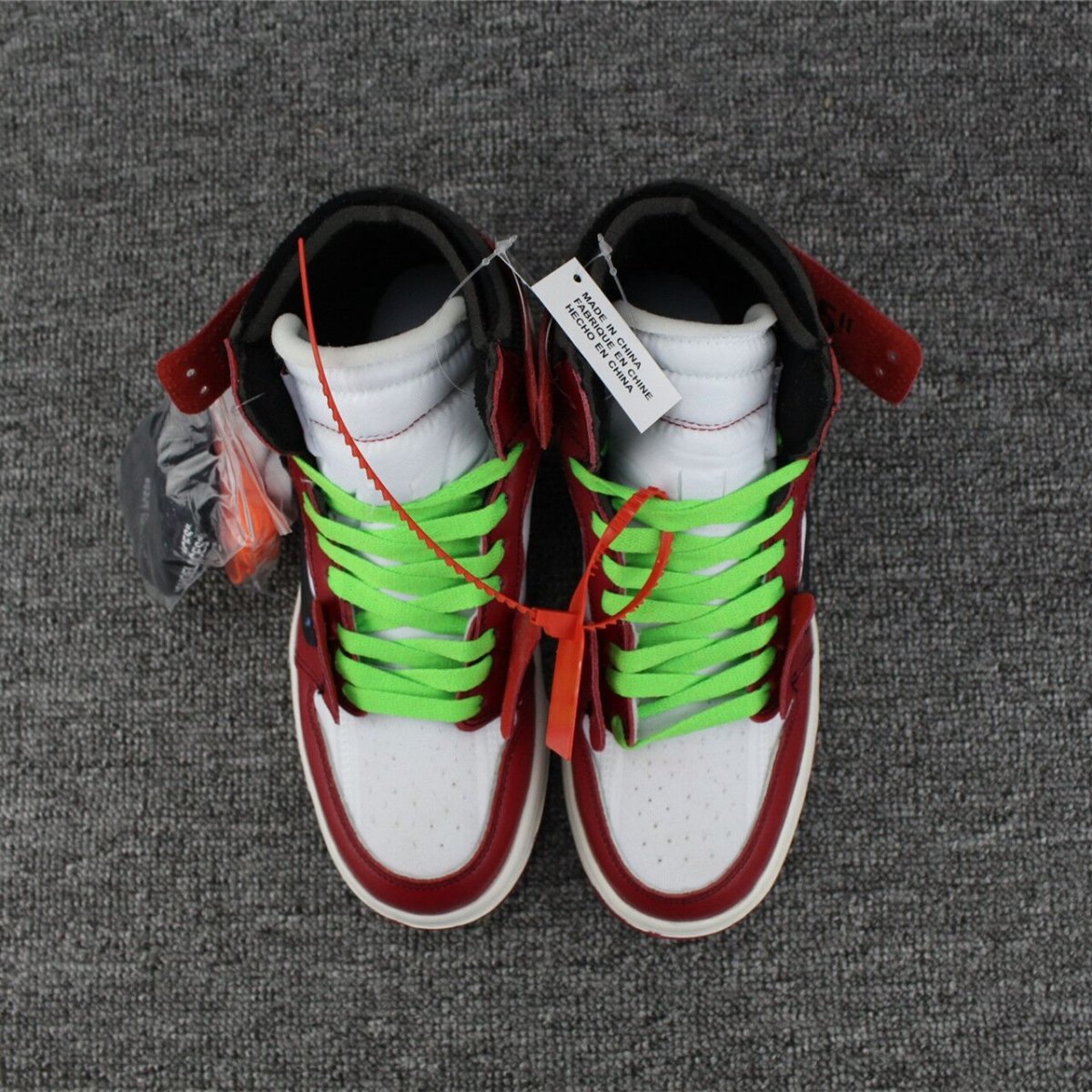 JORDAN 1 Retro High - Off-white Chicago Sneakers Unisex Streetwear Limited Edition
