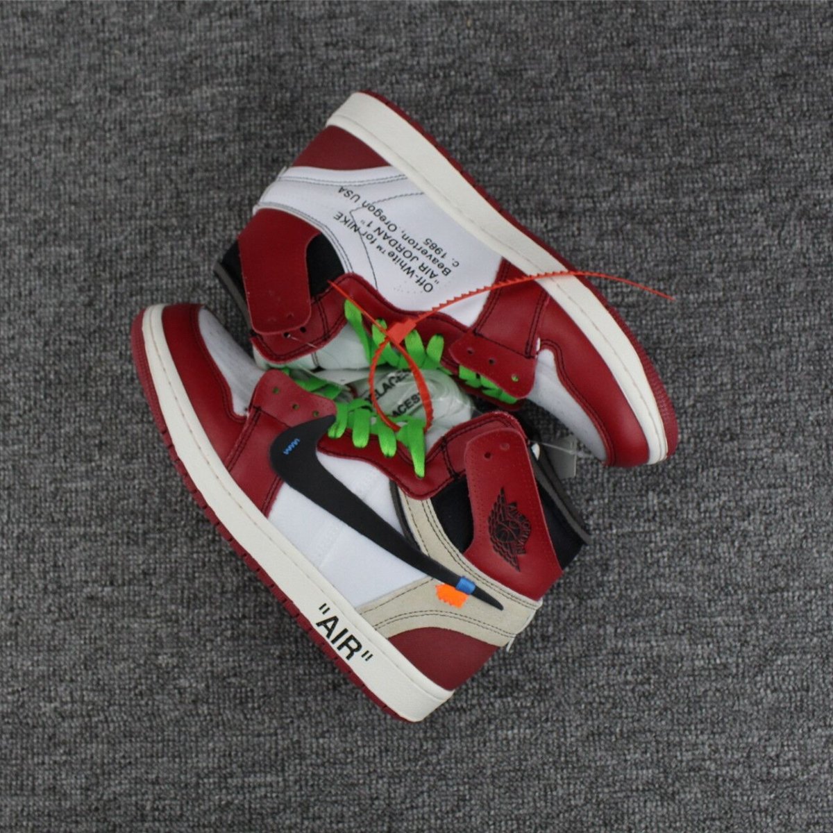 JORDAN 1 Retro High - Off-white Chicago Sneakers Unisex Streetwear Limited Edition