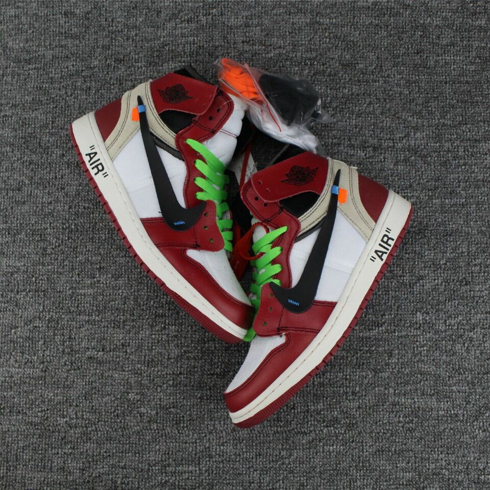 JORDAN 1 Retro High - Off-white Chicago Sneakers Unisex Streetwear Limited Edition