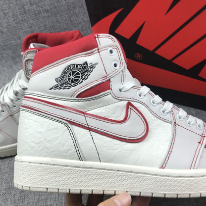 JORDAN 1 Retro High - Phantom Gym Sneakers - Red Unisex Streetwear Limited Edition
