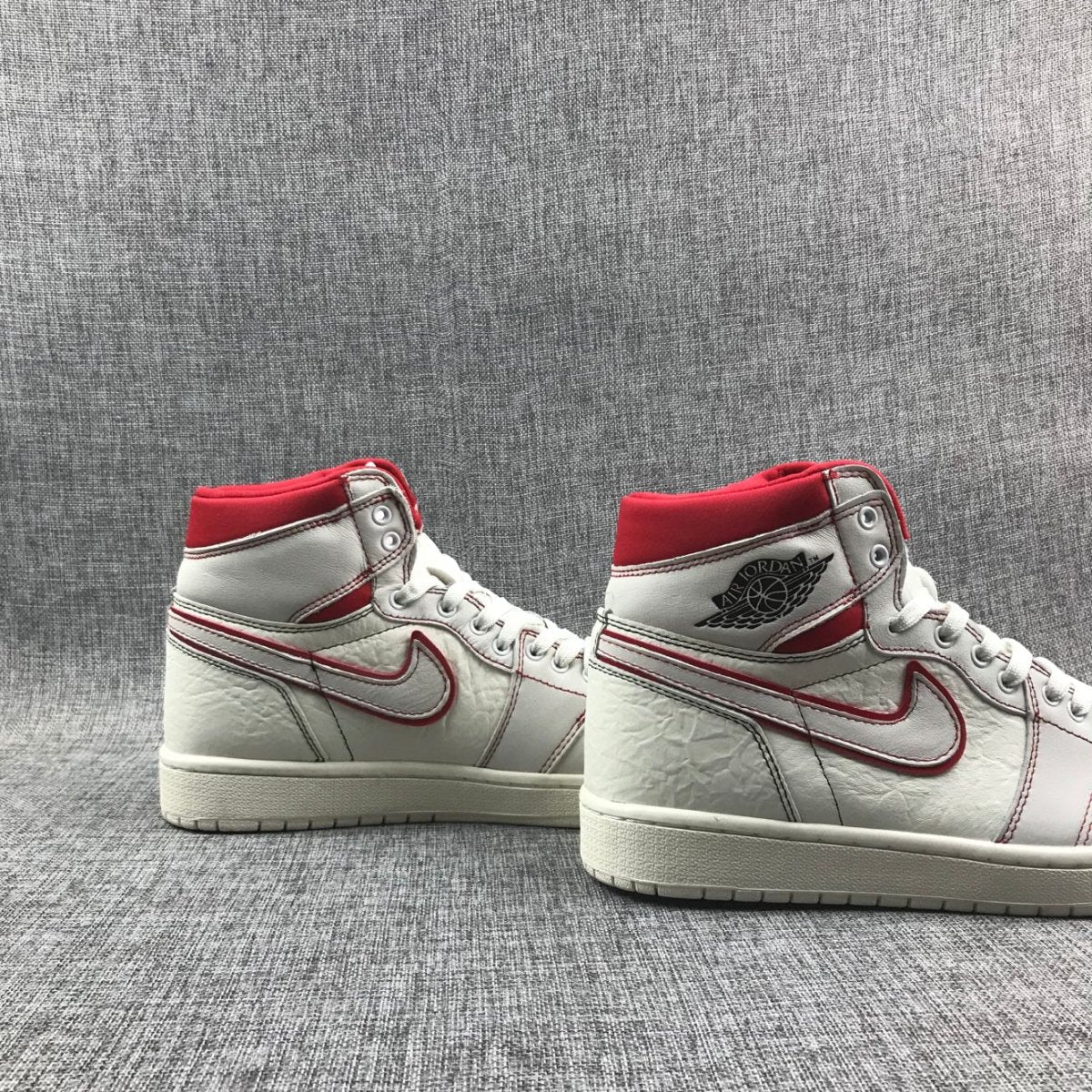 JORDAN 1 Retro High - Phantom Gym Sneakers - Red Unisex Streetwear Limited Edition