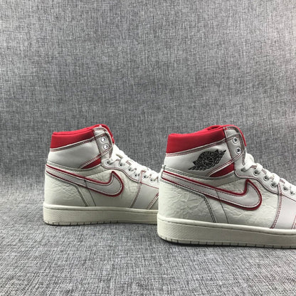 JORDAN 1 Retro High - Phantom Gym Sneakers - Red Unisex Streetwear Limited Edition
