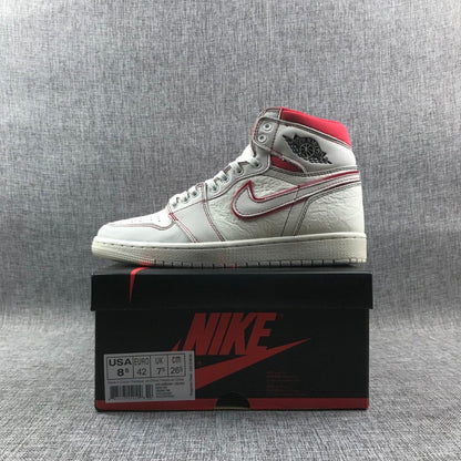 JORDAN 1 Retro High - Phantom Gym Sneakers - Red Unisex Streetwear Limited Edition