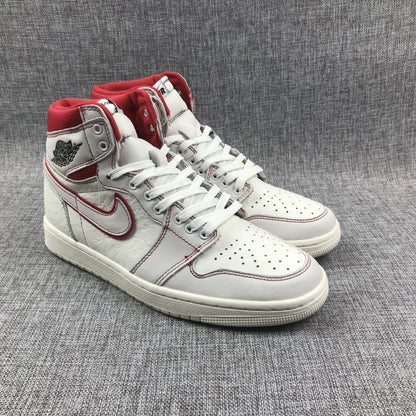 JORDAN 1 Retro High - Phantom Gym Sneakers - Red Unisex Streetwear Limited Edition