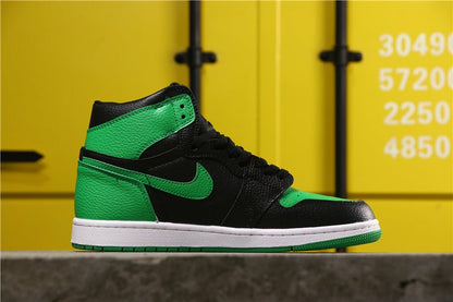 JORDAN 1 Retro High - Pine Green Sneakers - Black Unisex Streetwear Limited Edition