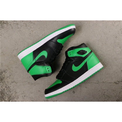 JORDAN 1 Retro High - Pine Green Sneakers - Black Unisex Streetwear Limited Edition