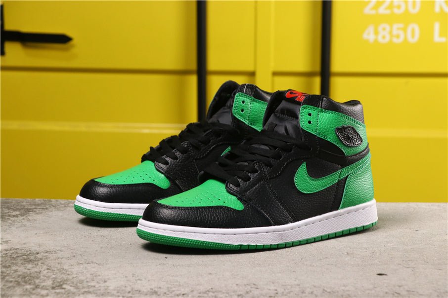 JORDAN 1 Retro High - Pine Green Sneakers - Black Unisex Streetwear Limited Edition