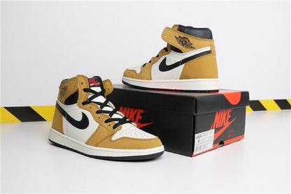 JORDAN 1 Retro High - Rookie Of The Year Sneakers - Black Unisex Streetwear Limited Edition
