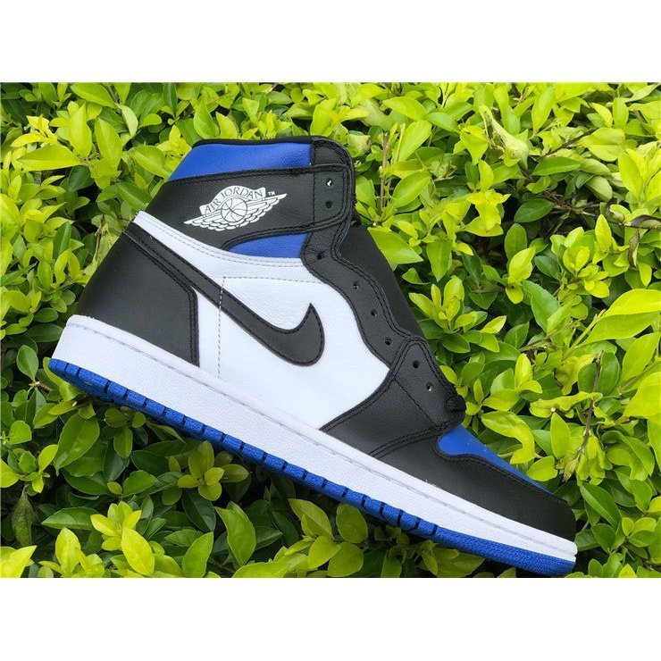 JORDAN 1 Retro High - Royal Toe Sneakers - Black Unisex Streetwear Limited Edition
