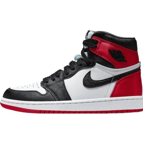 JORDAN 1 Retro High - Satin Toe Sneakers - Black Unisex Streetwear Limited Edition