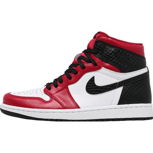 JORDAN 1 Retro High - Satin Snake Chicago Sneakers - Black Unisex Streetwear Limited Edition
