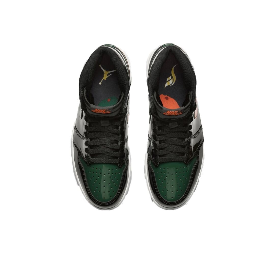 JORDAN 1 Retro High - Solefly Art Basel Sneakers - Black Unisex Streetwear Limited Edition