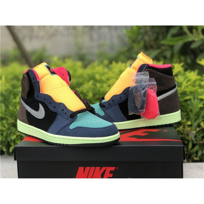 JORDAN 1 Retro High - Tokyo Bio Hack Sneakers - Black Unisex Streetwear Limited Edition