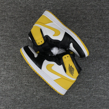 JORDAN 1 Retro High - Ochre Sneakers - Yellow Unisex Streetwear Limited Edition