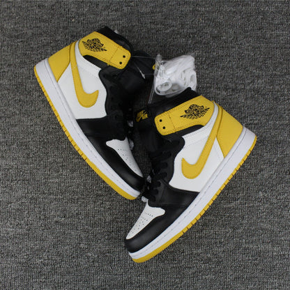 JORDAN 1 Retro High - Ochre Sneakers - Yellow Unisex Streetwear Limited Edition