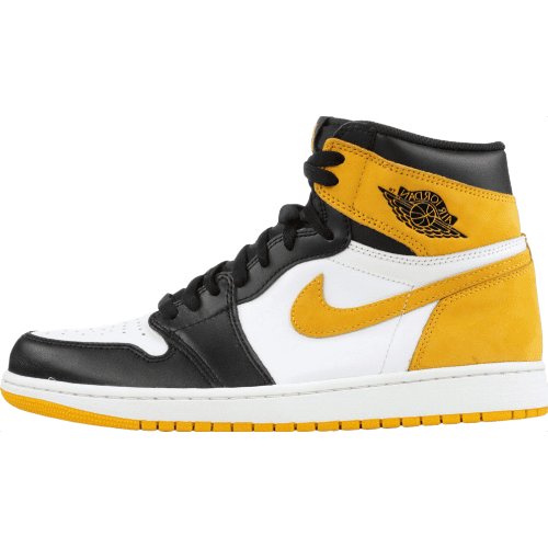 JORDAN 1 Retro High - Ochre Sneakers - Yellow Unisex Streetwear Limited Edition