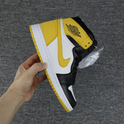 JORDAN 1 Retro High - Ochre Sneakers - Yellow Unisex Streetwear Limited Edition