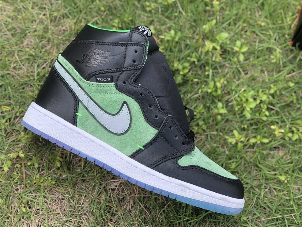 JORDAN 1 Retro High - Zoom Zen Sneakers - Green Unisex Streetwear Limited Edition
