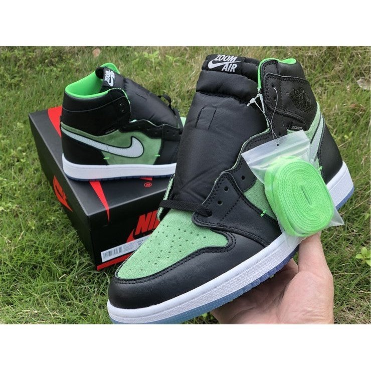 JORDAN 1 Retro High - Zoom Zen Sneakers - Green Unisex Streetwear Limited Edition