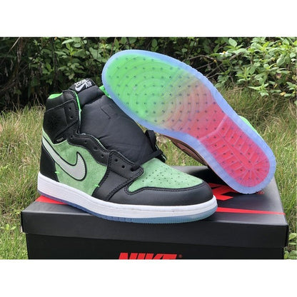 JORDAN 1 Retro High - Zoom Zen Sneakers - Green Unisex Streetwear Limited Edition