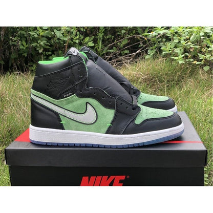 JORDAN 1 Retro High - Zoom Zen Sneakers - Green Unisex Streetwear Limited Edition
