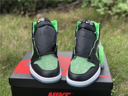 JORDAN 1 Retro High - Zoom Zen Sneakers - Green Unisex Streetwear Limited Edition