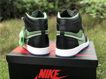 JORDAN 1 Retro High - Zoom Zen Sneakers - Green Unisex Streetwear Limited Edition