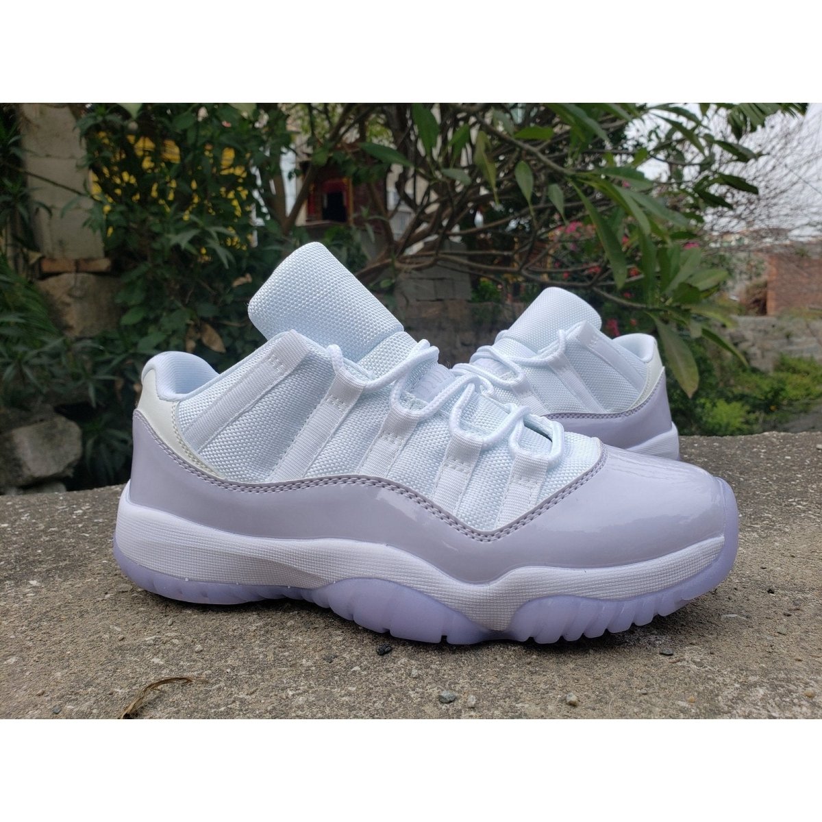 JORDAN 11 Retro Low - Pure Violet Sneakers - Black Unisex Streetwear Limited Edition
