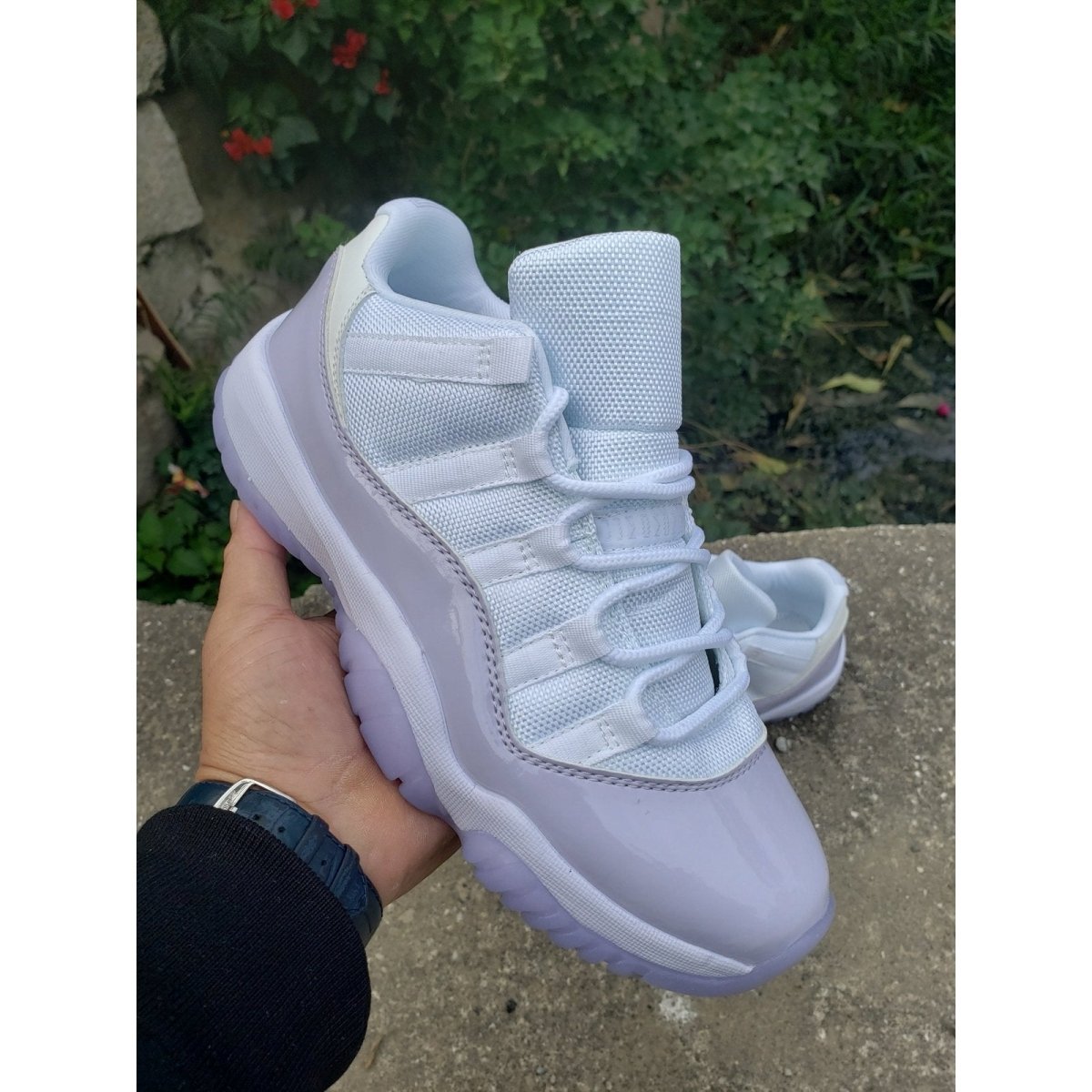 JORDAN 11 Retro Low - Pure Violet Sneakers - Black Unisex Streetwear Limited Edition