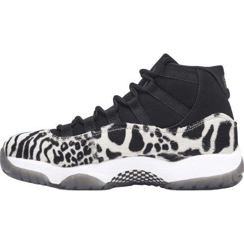 JORDAN 11 Retro - Animal Instinct Sneakers - Black Unisex Streetwear Limited Edition