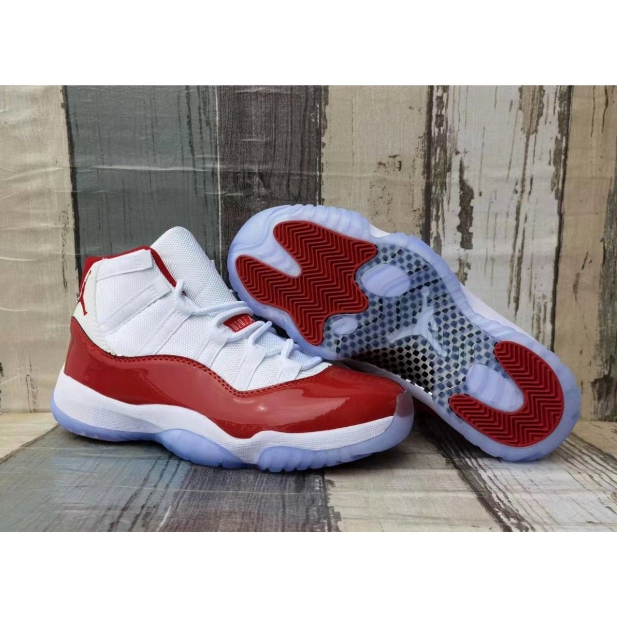 JORDAN 11 Retro - Cherry Sneakers - Black Unisex Streetwear Limited Edition