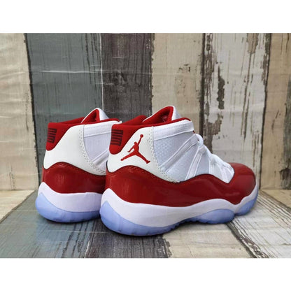JORDAN 11 Retro - Cherry Sneakers - Black Unisex Streetwear Limited Edition