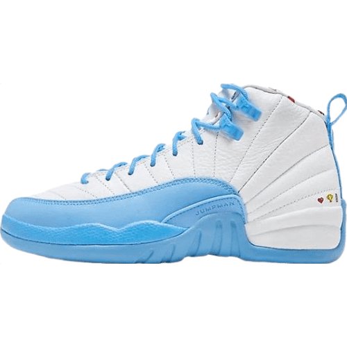 JORDAN 12 Retro - Emoji Sneakers - Black Unisex Streetwear Limited Edition