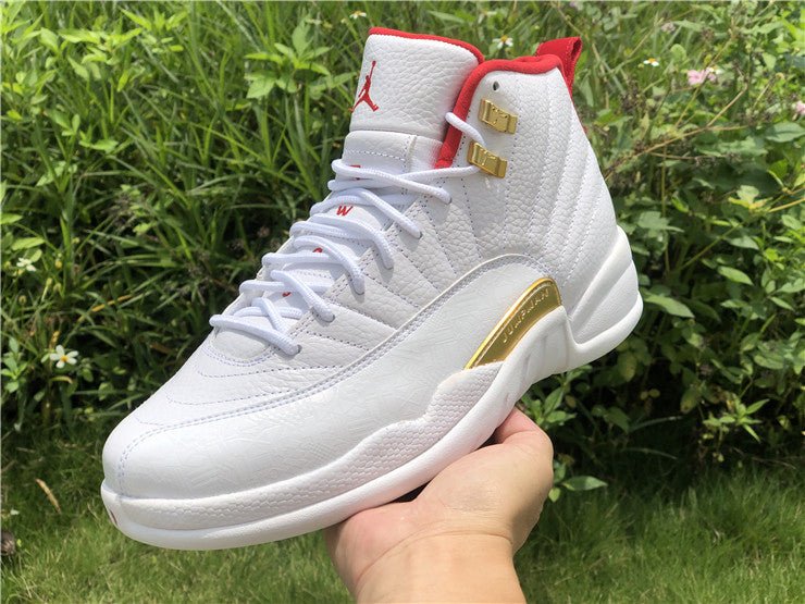 JORDAN 12 Retro - Fiba Sneakers - Black Unisex Streetwear Limited Edition