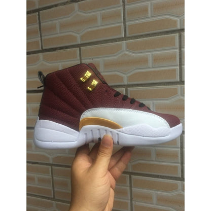 JORDAN 12 Retro - Game Ball Sneakers - Black Unisex Streetwear Limited Edition