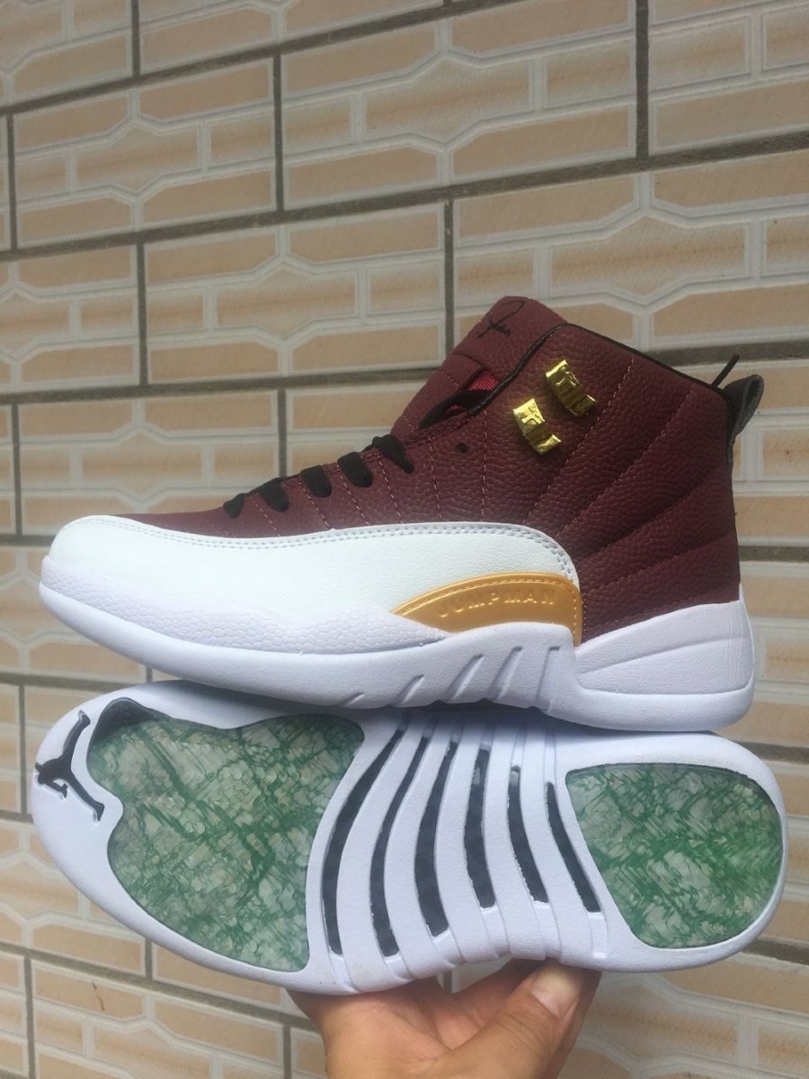 JORDAN 12 Retro - Game Ball Sneakers - Black Unisex Streetwear Limited Edition
