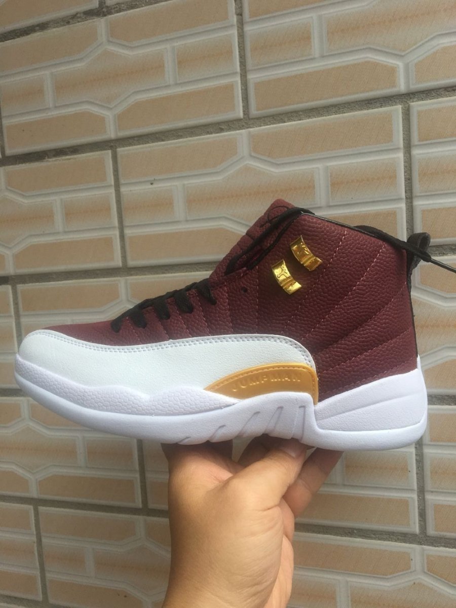 JORDAN 12 Retro - Game Ball Sneakers - Black Unisex Streetwear Limited Edition
