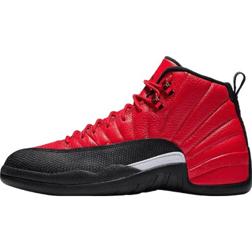 JORDAN 12 Retro - Reverse Flu Game Sneakers - Black Unisex Streetwear Limited Edition