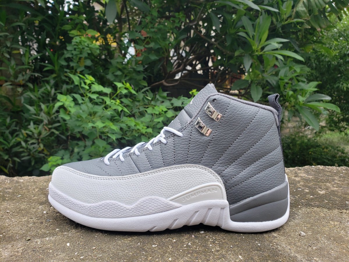 JORDAN 12 Retro - Stealth Sneakers - Black Unisex Streetwear Limited Edition