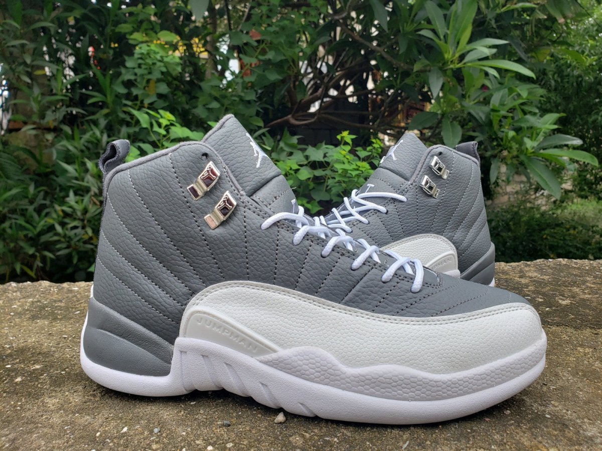 JORDAN 12 Retro - Stealth Sneakers - Black Unisex Streetwear Limited Edition