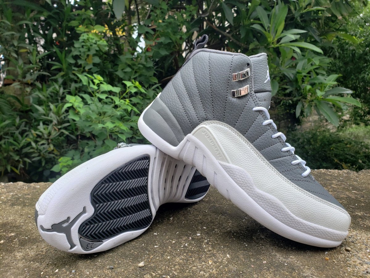 JORDAN 12 Retro - Stealth Sneakers - Black Unisex Streetwear Limited Edition