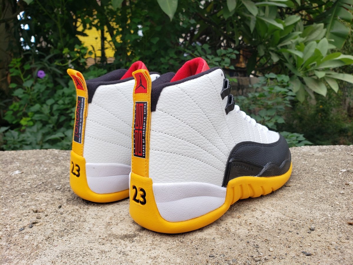 JORDAN 12 Retro - Years In China Sneakers - Black Unisex Streetwear Limited Edition
