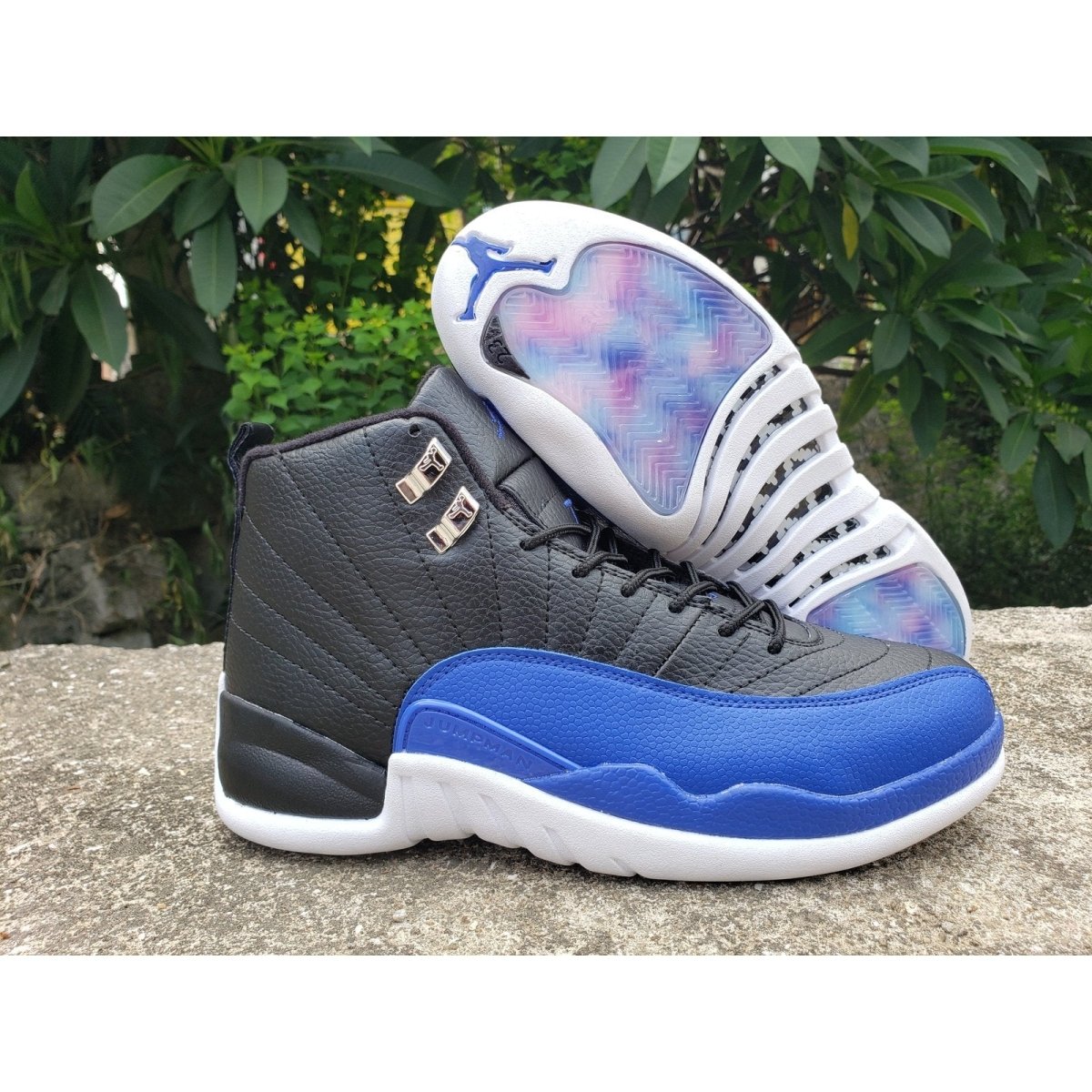 JORDAN 12 - Game Royal Sneakers - Black Unisex Streetwear Limited Edition