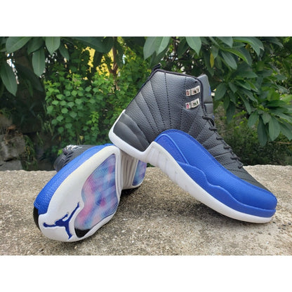 JORDAN 12 - Game Royal Sneakers - Black Unisex Streetwear Limited Edition